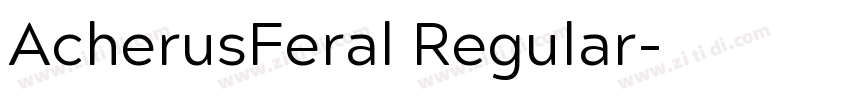 AcherusFeral Regular字体转换